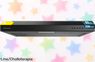 Campana extractora Cecotec Bolero Flux CM 602100, potente y a precio tirado: ¡elimina humos al instante y controla tu cocina con luz LED! No dejes pasar esta oportunidad única.