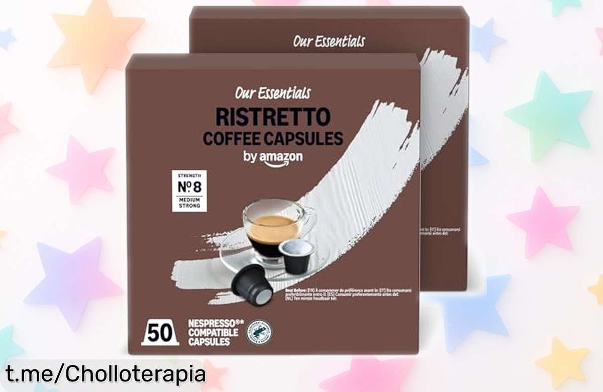 Cápsulas de café ristretto compatibles con Nespresso, 100 unidades en sabor especiado y tostado belga, ¡precio rebajado que te hará empezar el día volando! No lo dejes escapar.