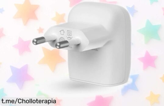 Carga tu iPhone o Samsung al instante con este cargador rápido USB C de 20W, ¡precio tirado que volará! No lo dejes escapar y siente la energía en tus manos.