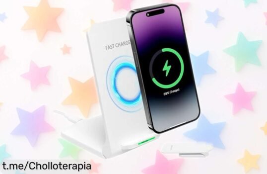 Cargador inalámbrico de 15W para iPhone, Samsung y Google a precio de escándalo; ¡no te quedes sin el tuyo antes que vuelen las unidades!