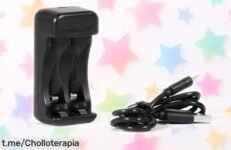 Cargador portátil para pilas AA y AAA con protección total y ranuras independientes a un precio de escándalo; ¡no te quedes sin el tuyo, este ofertón vuela!