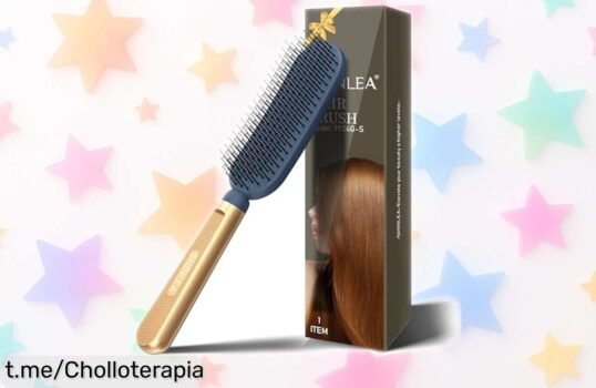 Cepillo desenredante masajeador SHINLEA que transforma tu pelo en un susurro de suavidad, con ofertón loco ¡no te quedes sin el tuyo!