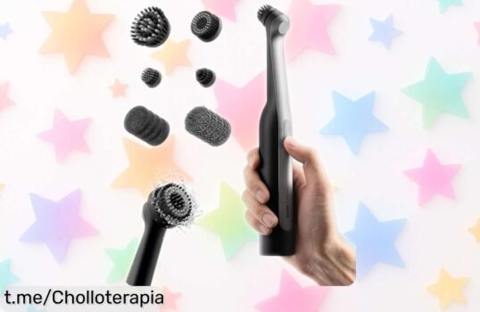 Cepillo eléctrico HOTO Wand™ con 12 cabezas, resiste al agua y precio de escándalo; despídete de las manchas imposibles antes que se acabe esta oferta brutal