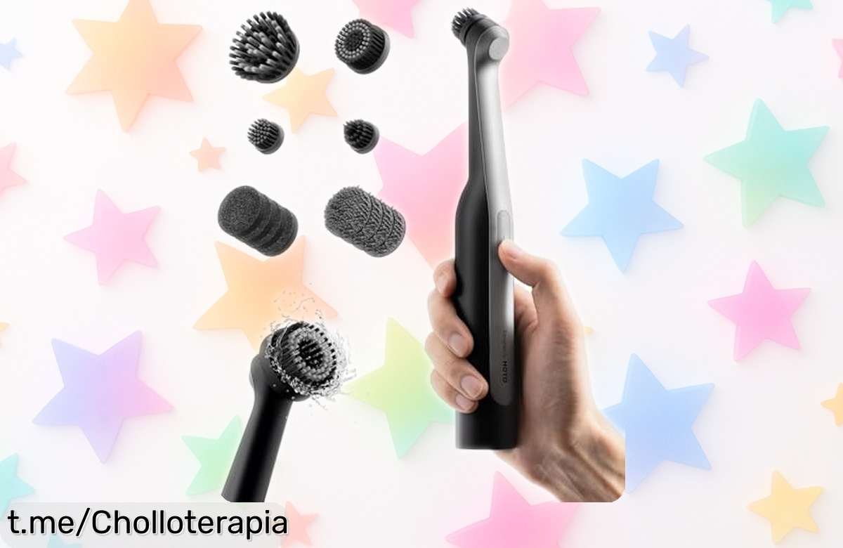 Cepillo eléctrico HOTO Wand™ con 12 cabezas, resiste al agua y precio de escándalo; despídete de las manchas imposibles antes que se acabe esta oferta brutal