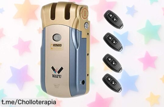 Cerradura inteligente inalámbrica Splenssy: súper segura, mando a distancia y chollo que volará del stock. ¡No dejes pasar esta oportunidad única de proteger tu hogar!