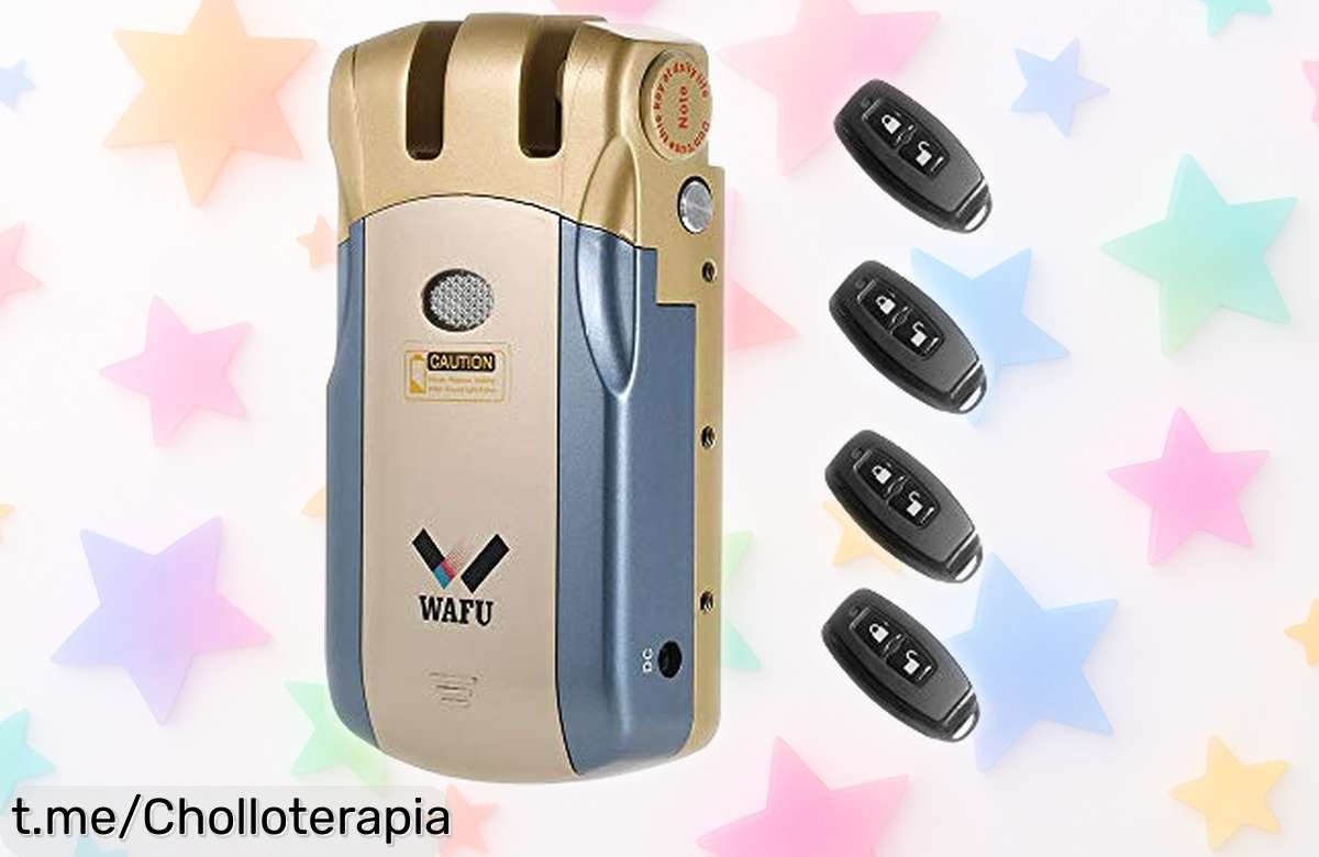 Cerradura inteligente inalámbrica Splenssy: súper segura, mando a distancia y chollo que volará del stock. ¡No dejes pasar esta oportunidad única de proteger tu hogar!