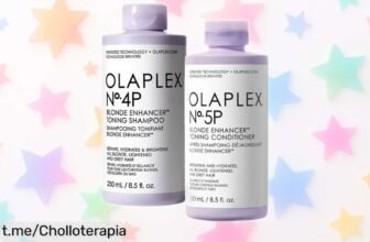 Champú y acondicionador Olaplex Duo Blonde No 4P y No 5P, el ofertón que potencia tu brillo rubio a un precio regalado. ¡No dejes escapar esta ocasión única!