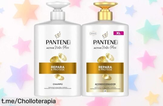 Champú y acondicionador Pantene ProV para pelo seco: ¡rebaja sorprendente en el pack grande que hará brillar tu cabello desde la primera lavada! No te lo pierdas.