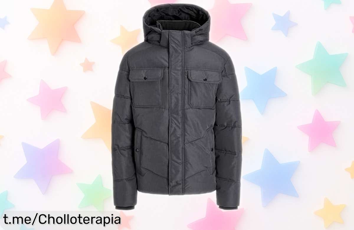 Chaqueta acolchada con capucha Jack & Jones que se ha puesto a precio de locura, no te la puedes perder: ¡cómprala antes de que desaparezca y siente el estilo en cada paso!