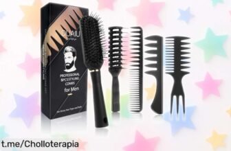 Cinco peines DUAIU para mantener tu cabello radiante y desenredado, ¡preparados a precio regalado que no querrás dejar escapar!