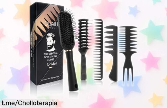 Cinco peines DUAIU para mantener tu cabello radiante y desenredado, ¡preparados a precio regalado que no querrás dejar escapar!