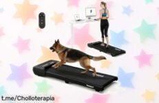 Cinta de andar y correr portátil FlexiSpot con mando a distancia y pantalla LED, ¡ofertón que vuela! Aprovecha esta ganga antes de que se acabe.