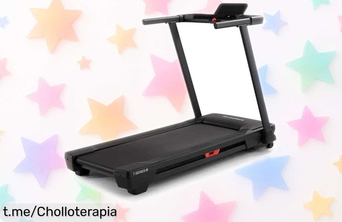 Cinta de correr NordicTrack T Series con inclinación y Bluetooth, ¡ofertón que vuela! Más de 10.000 entrenos guiados, no te quedes sin el tuyo, corre ya hacia tus metas.