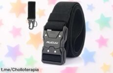 Cinturón táctico de nylon para hombre, ¡un ofertón resistente y ajustable que no querrás dejar escapar! Llévalo siempre contigo y simplifica tu día a día.