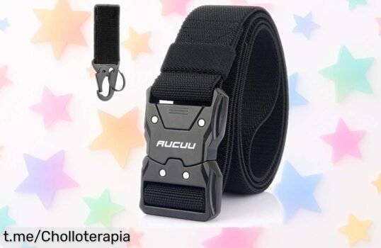 Cinturón táctico de nylon para hombre, ¡un ofertón resistente y ajustable que no querrás dejar escapar! Llévalo siempre contigo y simplifica tu día a día.