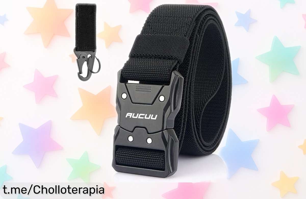 Cinturón táctico de nylon para hombre, ¡un ofertón resistente y ajustable que no querrás dejar escapar! Llévalo siempre contigo y simplifica tu día a día.