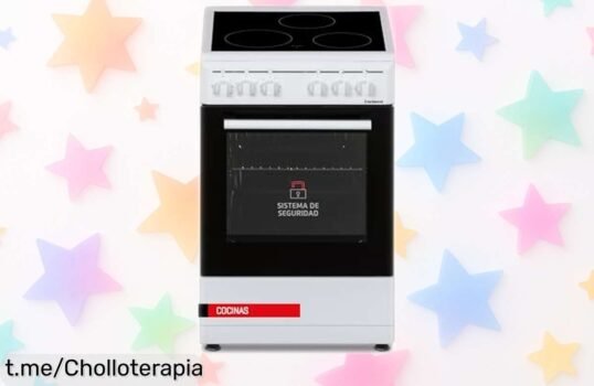 Cocina eléctrica Corberó de 3 fuegos y horno grande, ¡un ofertón que te hará disfrutar cocinar sin quemaduras! Aprovecha esta oportunidad única ya mismo.