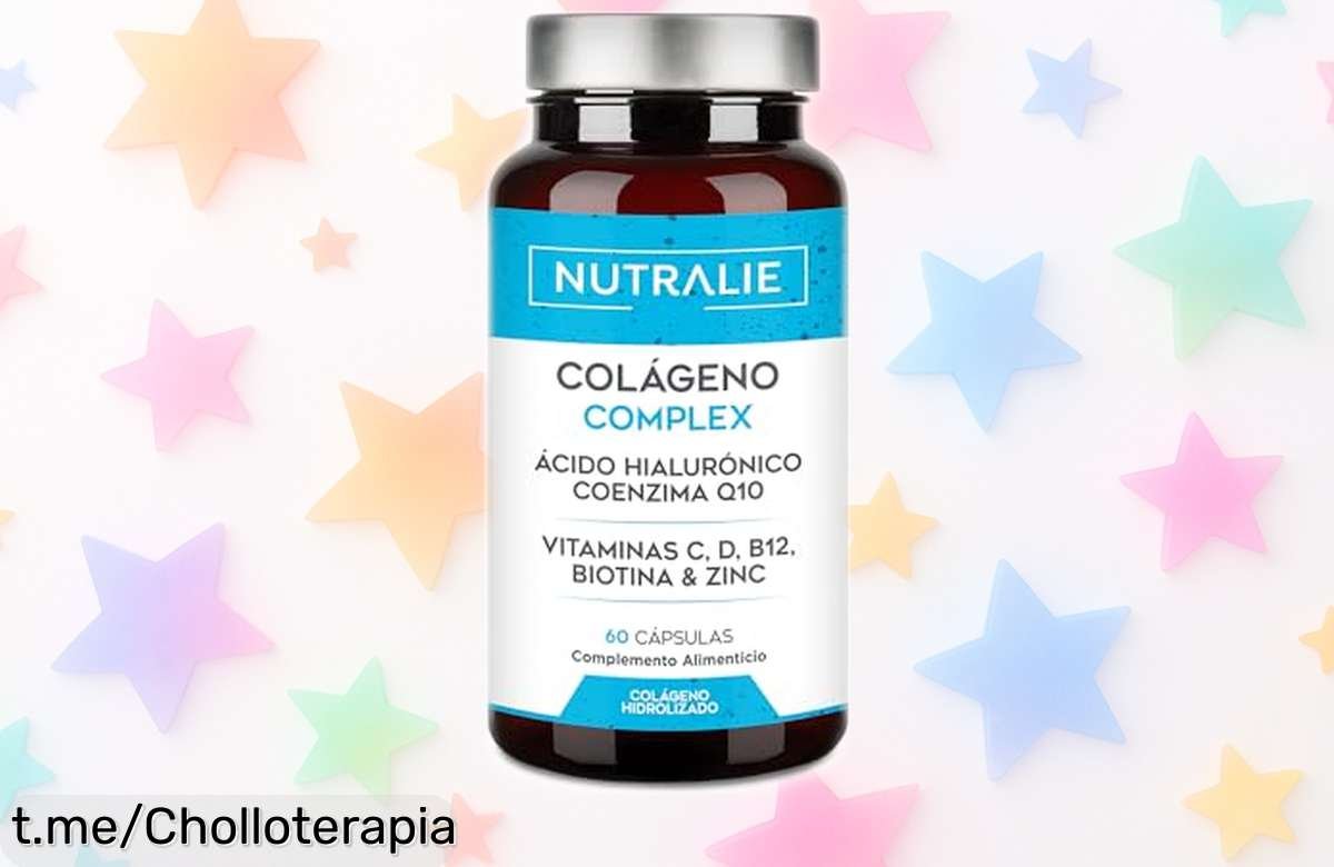 Colágeno con ácido hialurónico y vitaminas Nutralie, el super chollo que tu piel necesita; ¡date prisa, se agota pronto!