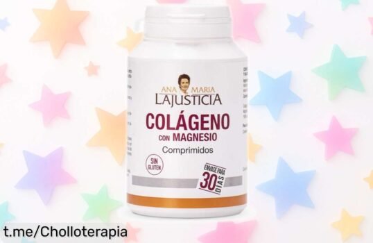 Colágeno con magnesio de Ana María Lajusticia para tus músculos, ¡un ofertón que se va volando de precio! No te quedes sin cuidar tu bienestar.