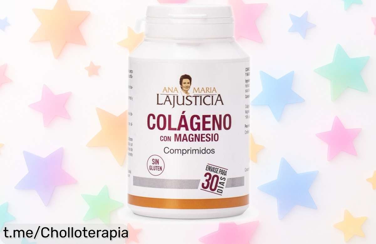Colágeno con magnesio de Ana María Lajusticia para tus músculos, ¡un ofertón que se va volando de precio! No te quedes sin cuidar tu bienestar.