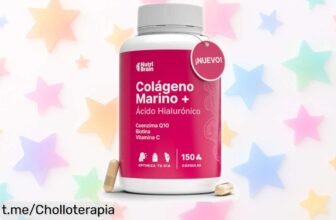 Colágeno marino hidrolizado con ácido hialurónico y vitaminas, un chollo de 5 meses para lucir piel radiante, uñas fuertes y cabello brillante. ¡No lo dejes escapar!