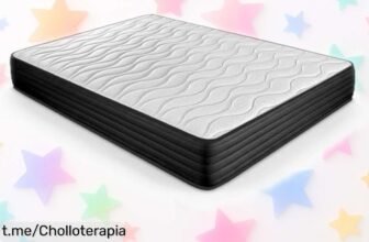 Colchón viscoelástico DUÉRMETE ONLINE de doble cara, un ofertón que vuela rápido: comodidad y frescura a tu alcance. ¡No te lo pierdas!