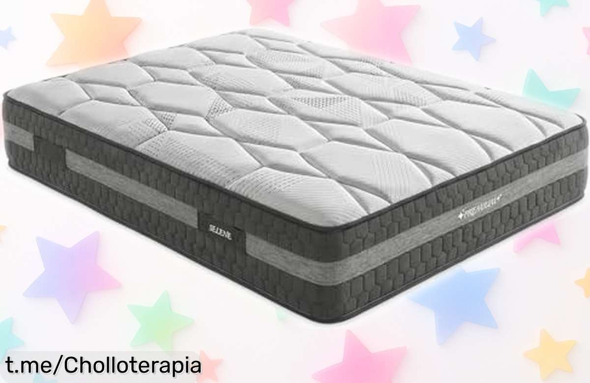 Colchón viscoelástico con muelles ensacados Selene a precio increíble: cuida tu espalda y suelta molestias, ¡aprovéchalo antes de que se agote!