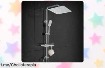 Columna de ducha con set completo Görbach: chollazo total con rociador XXL que gira, ¡hazte tu spa en casa antes de que se agote!