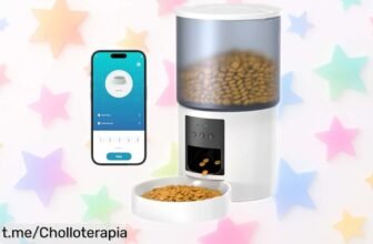 Comedero automático para gatos y perros con app, ¡precio loco que vuela! Registra tu voz y alimenta a tu peludo sin preocuparte. Aprovecha esta oferta antes de que se acabe.