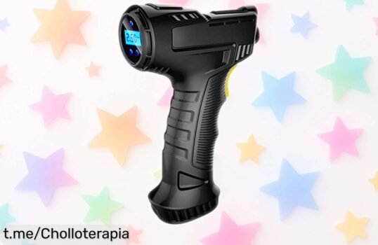 Compresor de aire portátil inalámbrico Shkalacar, la solución perfecta para inflar en un abrir y cerrar de ojos a un precio que vuela, ¡no te quedes sin el tuyo antes de que se agote!