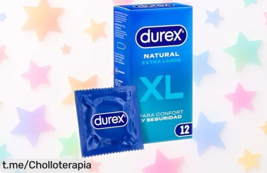 Condones Durex Natural XL con lubricante: ¡12 unidades a un precio de escándalo que no volverás a ver! Tu seguridad y placer al alcance de un clic, aprovecha ya esta oferta increíble.