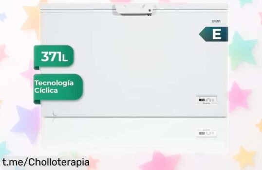 Congelador horizontal Svan SCH4001EDC de 371 litros, gran capacidad y congelado rápido a un precio increíble, ¡no dejes pasar este ofertón que hará tu vida más fácil!