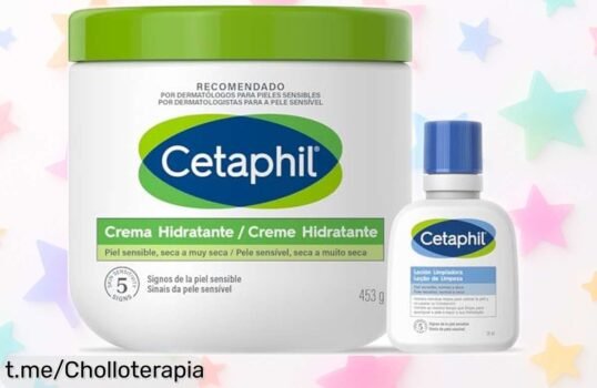 Conjunto de crema hidratante y loción limpiadora Cetaphil para piel sensible a precio increíble: cuida tu piel con lo mejor, ¡no dejes pasar esta oportunidad!