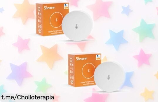 Consigue el pack de 2 sensores SONOFF ZigBee SNZB02P y controla la temperatura y humedad desde tu móvil, ¡no te pierdas este ofertón para modernizar tu hogar ya!