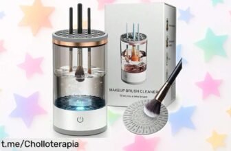 Consigue la máquina automática de limpieza para brochas de maquillaje más increíble, ahora a un precio de escándalo que te hará sentir una verdadera profesional en un instante.