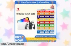 Consola Nintendo Switch OLED con pantalla de 7” a precio de risa, ¡aprovecha que las unidades vuelan y disfruta al máximo tus juegos! No te quedes sin la tuya.