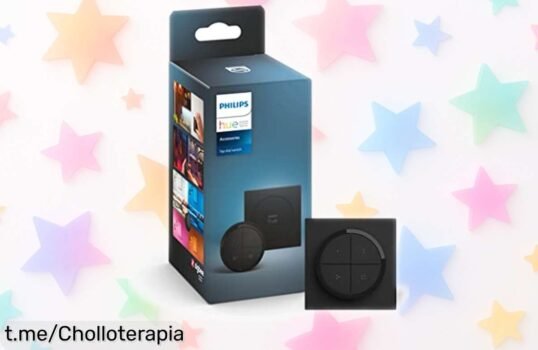 Controla la luz de casa sin líos con el Philips Hue Tap Dial Switch, un chollo inesperado que transforma tu hogar en un lugar inteligente y acogedor ¡Aprovecha esta oportunidad ahora!