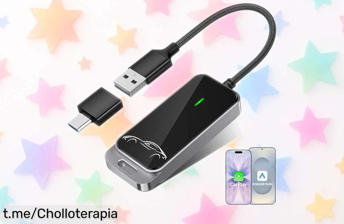 Convierte tu CarPlay por cable en inalámbrico con el adaptador MANKIW 2025, un ofertón que no puedes dejar pasar porque está tirado de precio y se agota rápido.