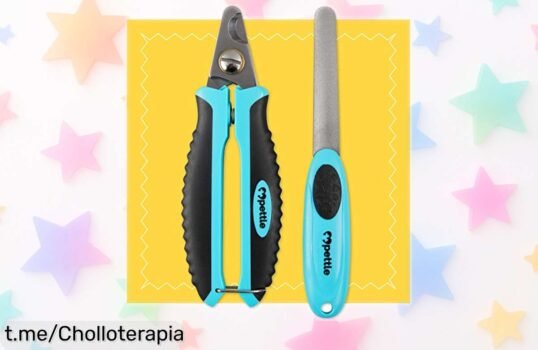 Cortauñas profesional Pettle para perros grandes y medianos: cómodo, seguro y con lima incluida. ¡Aprovecha esta locura de precio antes de que se acaben!