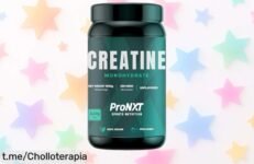 Creatina Monohidrato ProNXT de 1Kg, polvo fino y cacito incluido. Rebajada para que no te quedes sin energía en el gimnasio; ¡asegura la tuya antes que se agote!