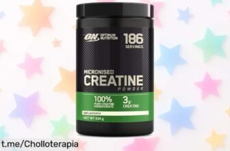 Creatina en polvo Optimum Nutrition: precio de escándalo y chollazo limitado para entrenar a tope, ¡no te quedes sin la tuya antes que se agoten!