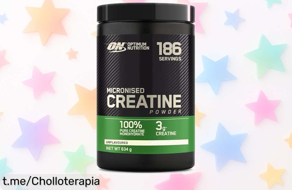 Creatina en polvo Optimum Nutrition: precio de escándalo y chollazo limitado para entrenar a tope, ¡no te quedes sin la tuya antes que se agoten!