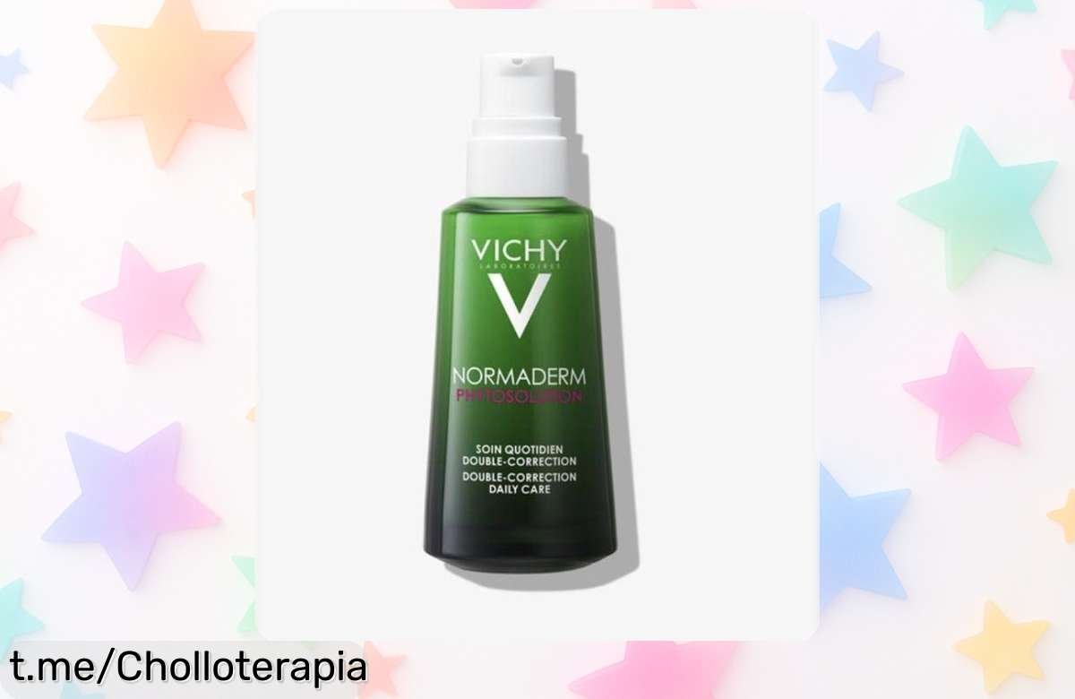 Crema Vichy Normaderm Phytosolution a precio de escándalo: controla brillos y granitos, ¡no te la pierdas, esta oferta vuela! Haz que tu piel brille hoy.