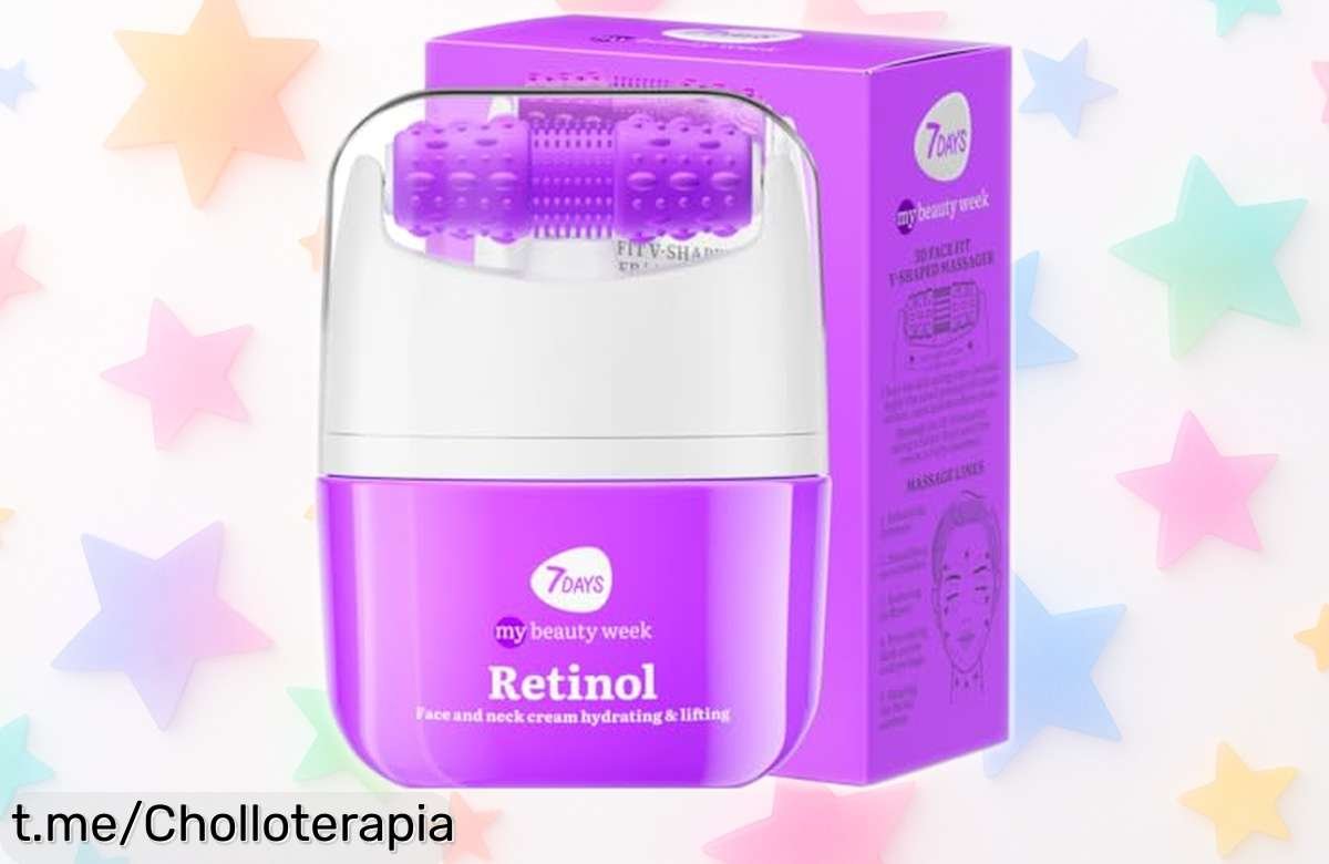 Crema facial rejuvenecedora 7Days con efecto lifting y masajeador a precio loco, ¡no dejes pasar esta oportunidad y dale a tu piel el cuidado que merece!