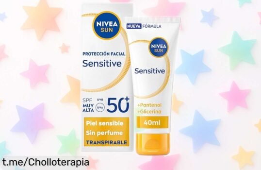 Crema facial solar NIVEA SUN para piel sensible a un precio tirado; cuida tu piel mientras disfrutas del sol, ¡no te quedes sin ella, las unidades vuelan rápido!