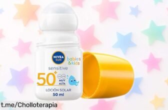 Crema solar rollon NIVEA SUN para bebés y niños, protección FP 50+ irresistible ¡agarra este ofertón antes de que se fuera!