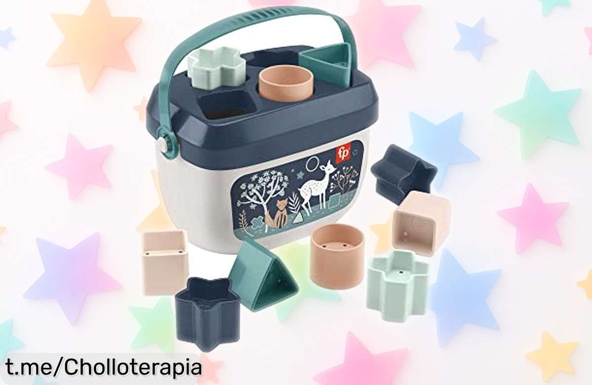 Cubo mágico de bloques Mattel para aprender colores y formas jugando, ¡super chollo que hará sonreír a los peques! No te lo pierdas, regala risas ahora.