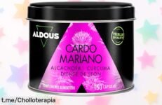 Cuida tu hígado y mejora tu digestión con Cardo Mariano de Aldous: 150 cápsulas a precio regalado, la oportunidad perfecta para sentirte más ligero ¡No te lo pierdas!