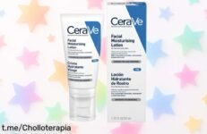 Cuidado facial nocturno Cerave PM: ¡Crema hidratante con niacinamida y ácido hialurónico a un precio loco que vuela! No te quedes sin ella, dale a tu piel lo mejor mientras duermes.