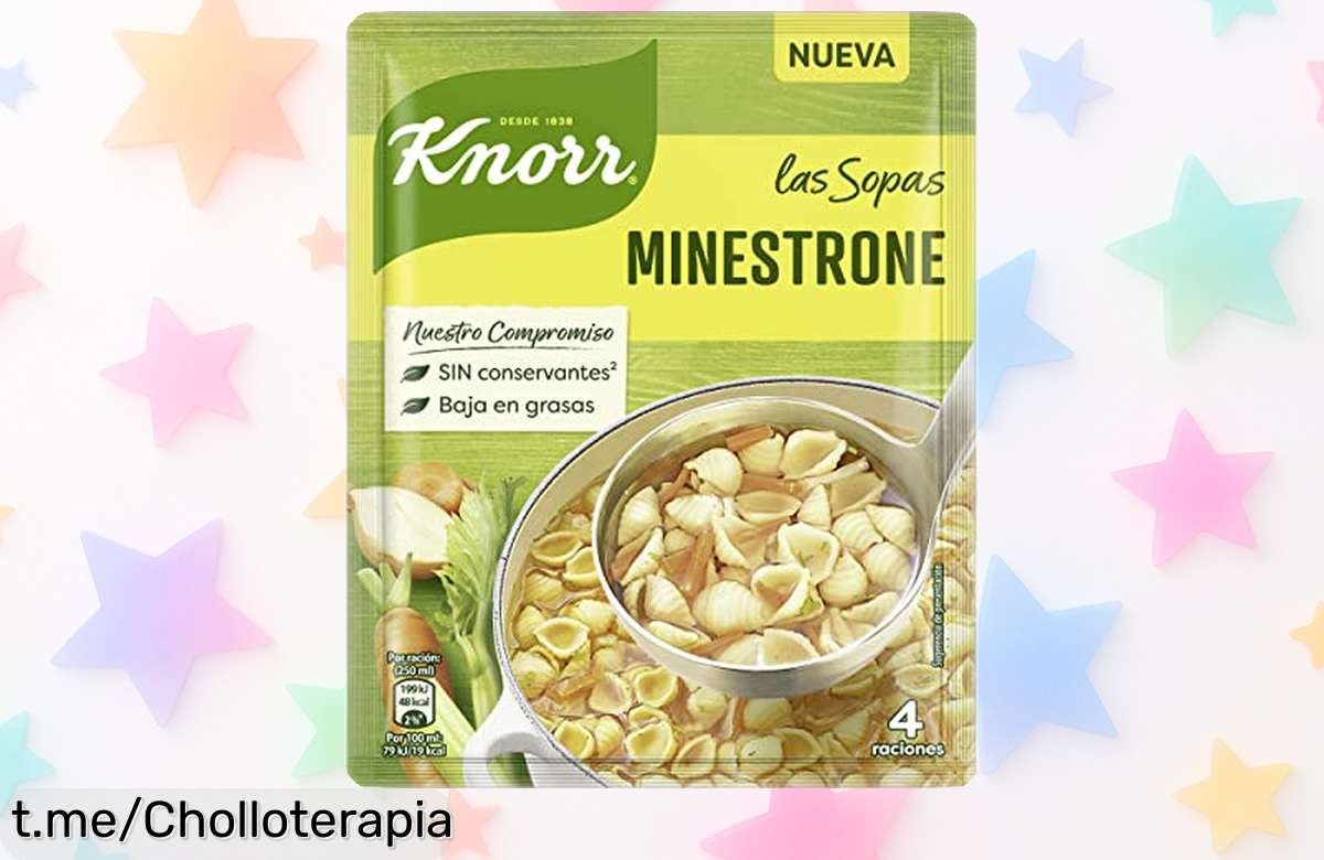 Deliciosa sopa Minestrone Knorr 59g, ¡caída de precio brutal y sabor casero que te hará sonreír! No lo pienses más, ¡hazla tuya antes de que desaparezca!